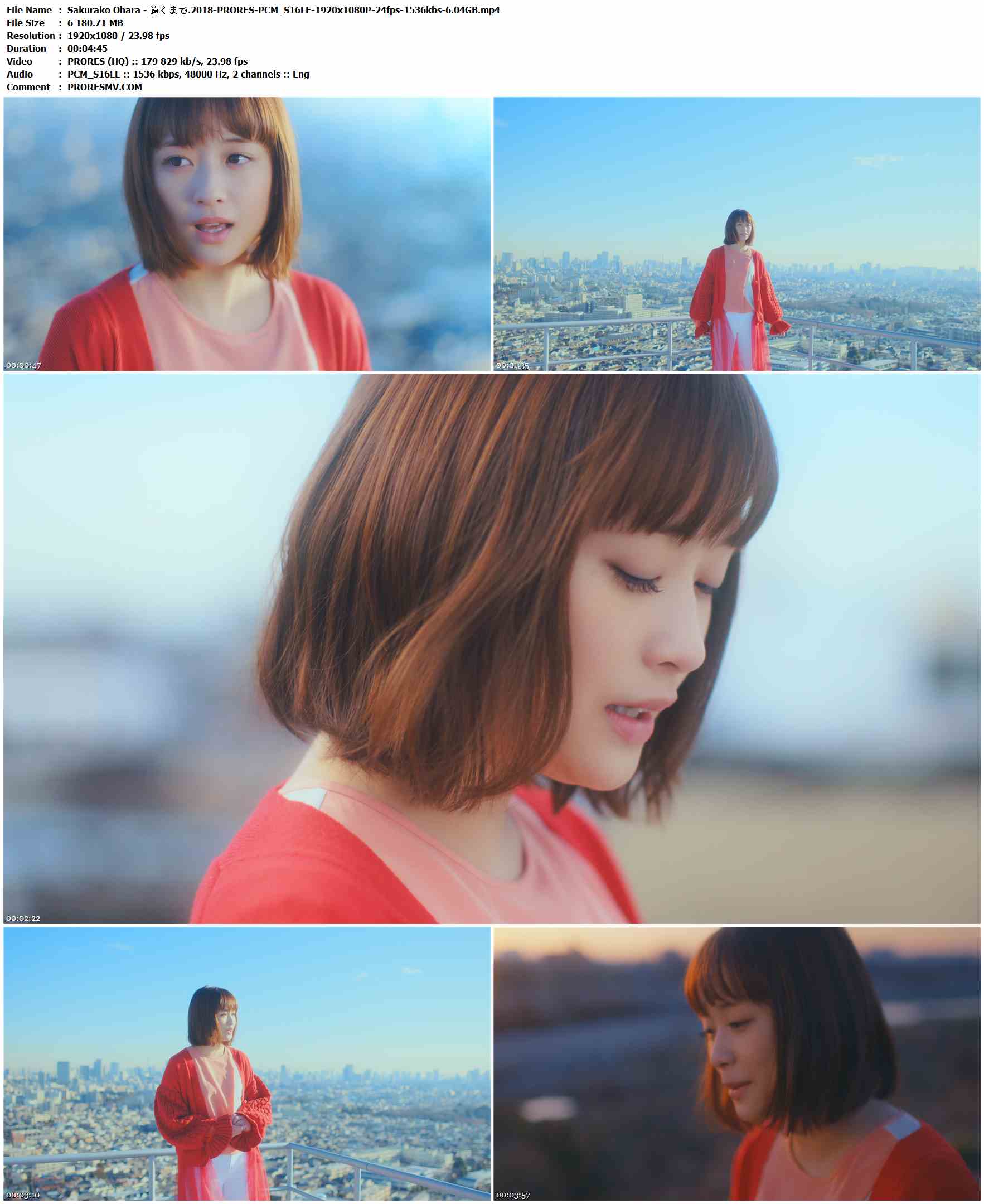 Sakurako Ohara - 遠くまで.2018-PRORES-PCM_S16LE-1920x1080P-24fps-1536kbs-6.04GB官方MV_高清MV